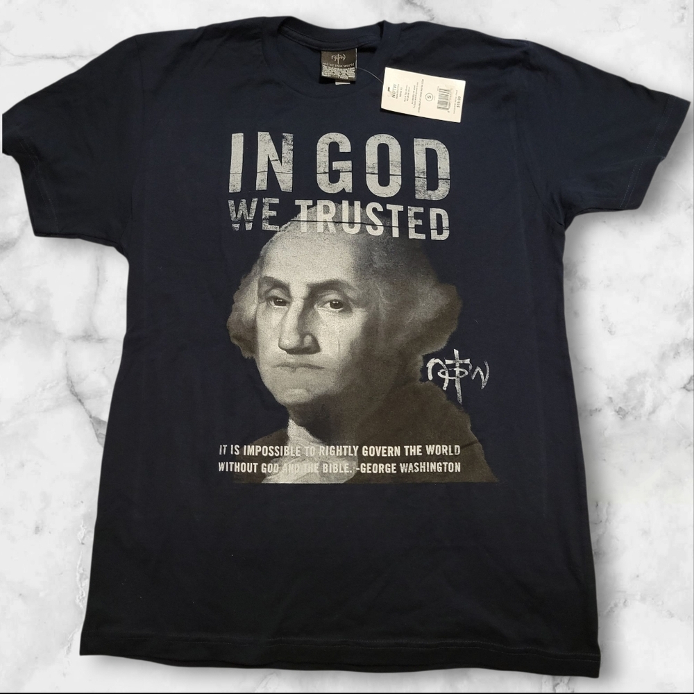 Not Of This World Graffic T-Shirt Men's Small - George Washington Quote